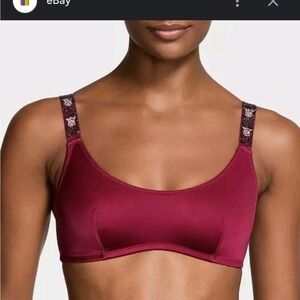 Victoria's Secret Rhinestone Strap Bralette - Red